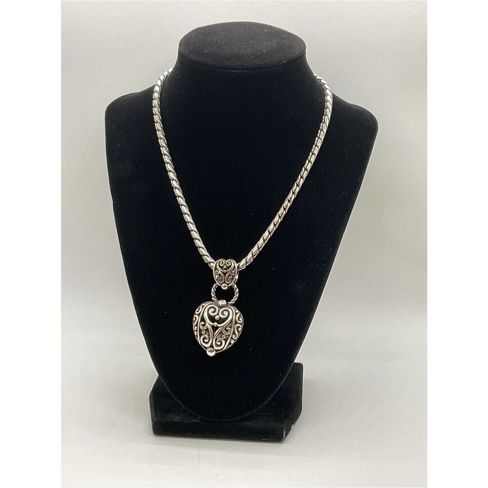 Brighton Bibi Heart Silver-Plated Pendant Necklace